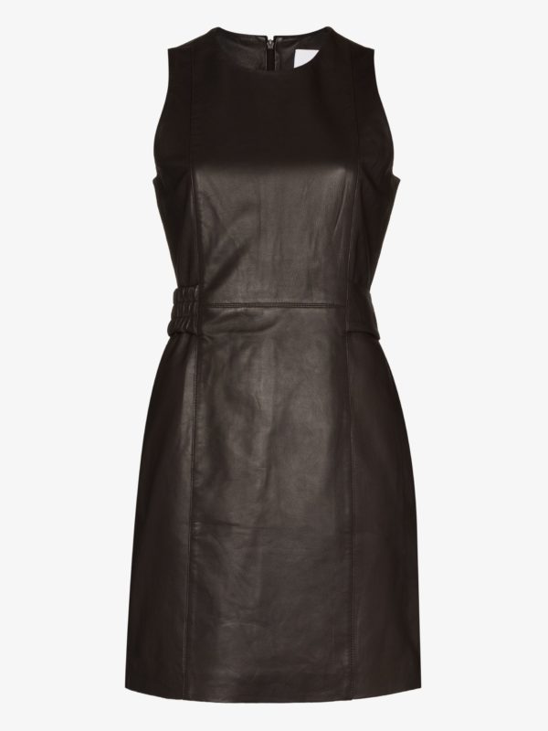 Sleeveless Eco-Friendly Leather Dress